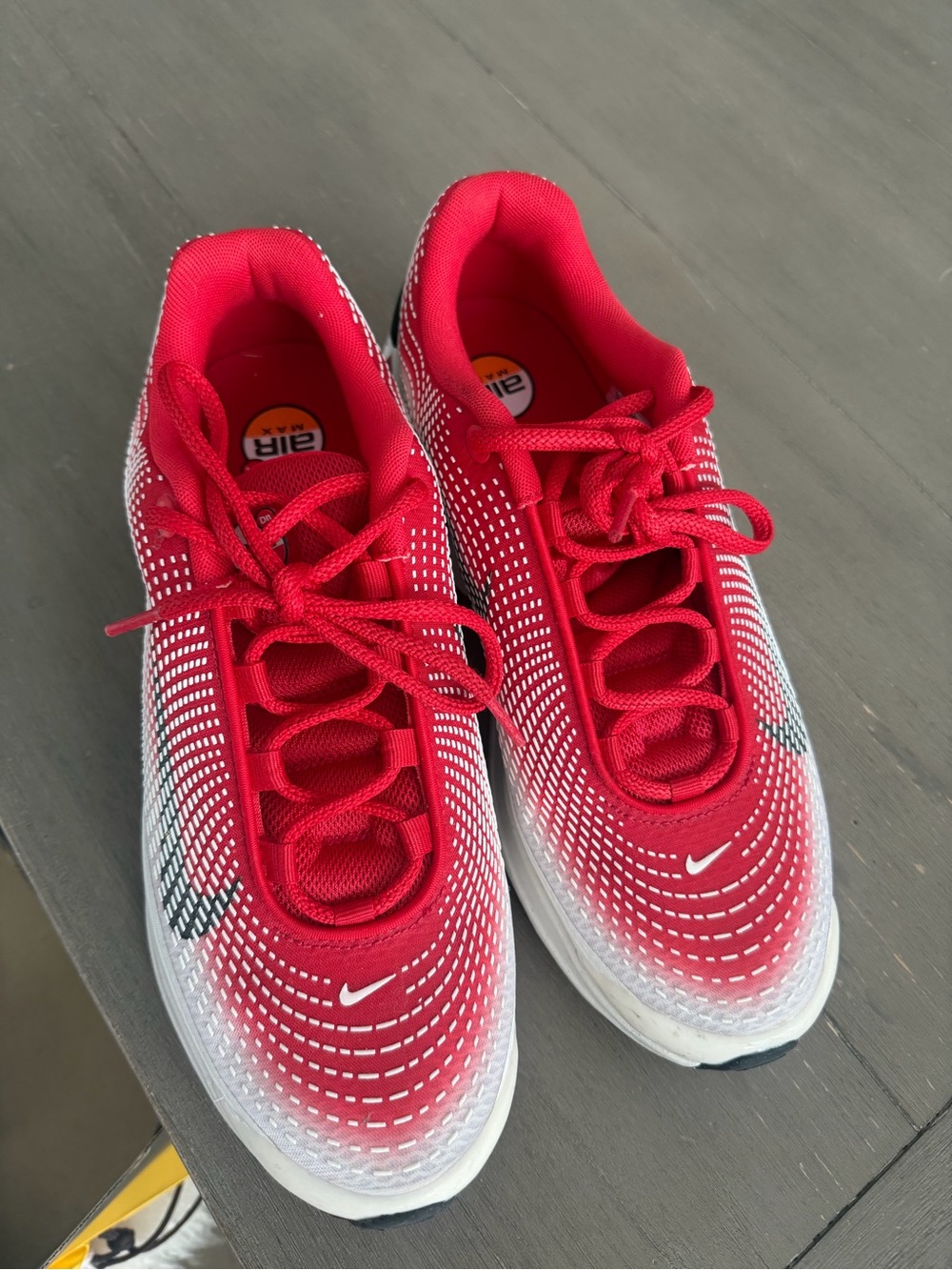 Nike Men’s Red & White Air Max Athletic Sneakers